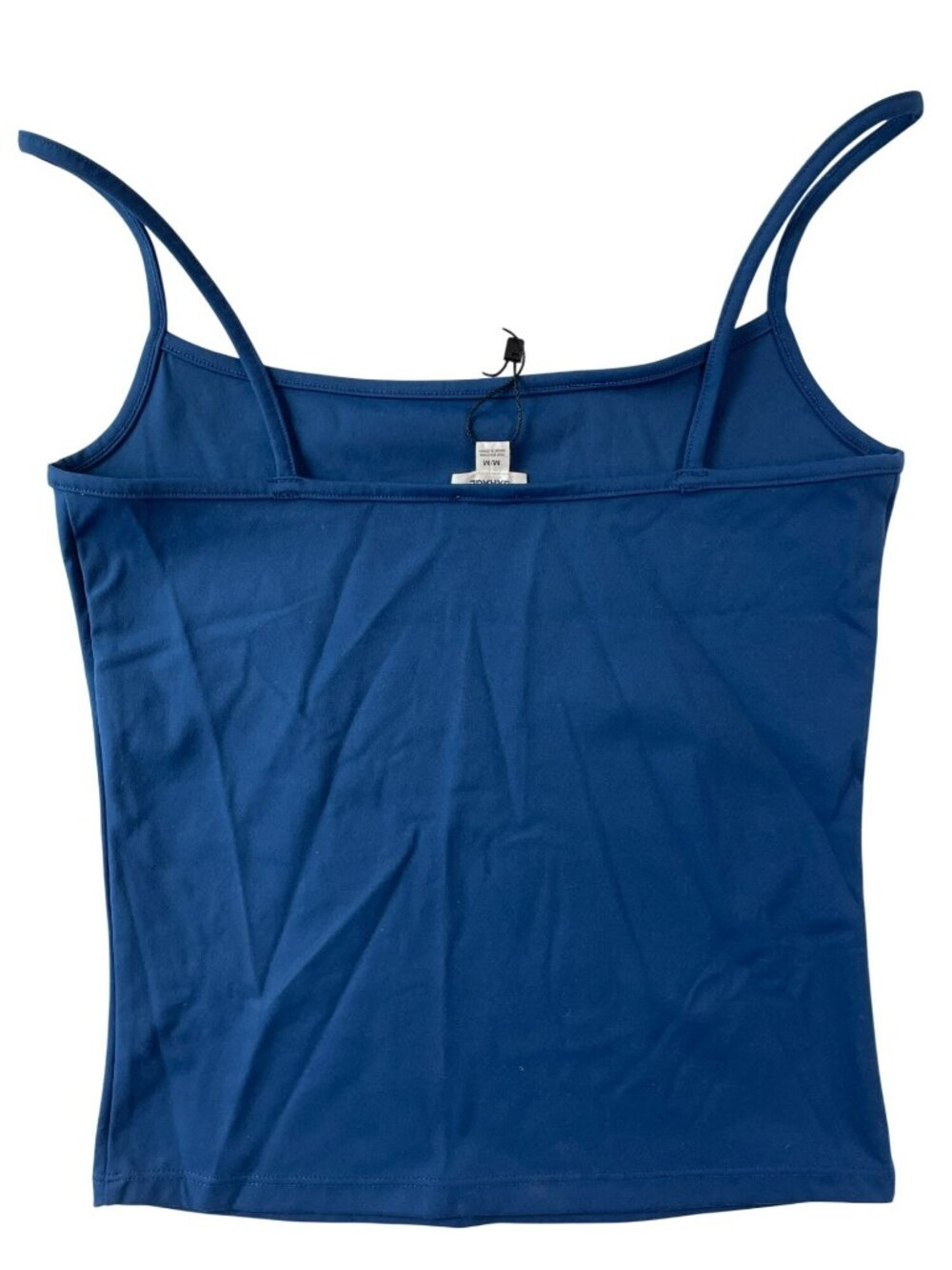 Garage Sleek Scoop Cami Tank Midnight Blue Stretch Nylon/Spandex Wmn's Sz M NWT - Picture 2 of 7